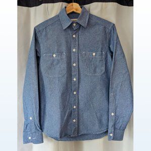 Taylor Stitch Blue Casual Button Down Shirt